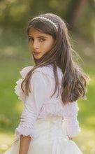 Load image into Gallery viewer, OUTLET CHAQUETA COMUNION. COLOR ROSA MALVA. MODELO BAZIL.