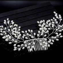 Load image into Gallery viewer, Tocado Novia Bohemio. Tiaras Joya. Modelo Esperia. Envio gratuito!