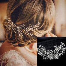 Load image into Gallery viewer, Tocado Novia Bohemio. Tiaras Joya. Modelo Esperia. Envio gratuito!