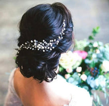 Load image into Gallery viewer, Tocado Novia Bohemio. Tiaras Joya. Modelo Esperia. Envio gratuito!