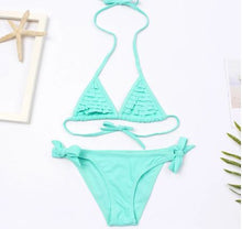 Load image into Gallery viewer, Bikini Niña. Modelo Olas. Regalos Comunión.