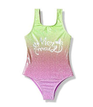 Load image into Gallery viewer, Bañador Niña. Modelo Sirena. Regalos de Comunión.