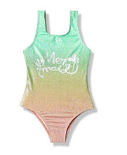 Load image into Gallery viewer, Bañador Niña. Modelo Sirena. Regalos de Comunión.