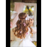 Cargar imagen en el visor de la galería, Turbante de encaje para Comunión / Arras. Accessorios de Comunión Personalizados.